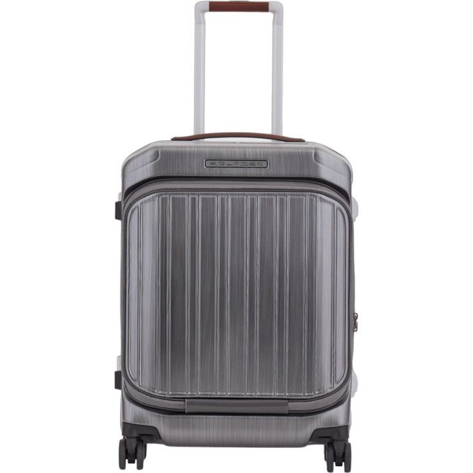 Чемодан PIQUADRO PQ LM поликарбонат/натур.кожа черный BV4426PQLM/NCU